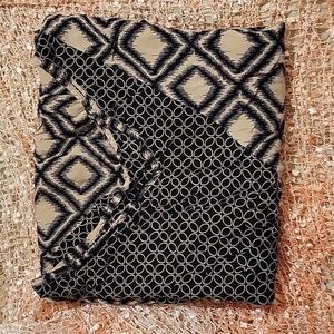 Batik Keris, batik top, S, cream and black